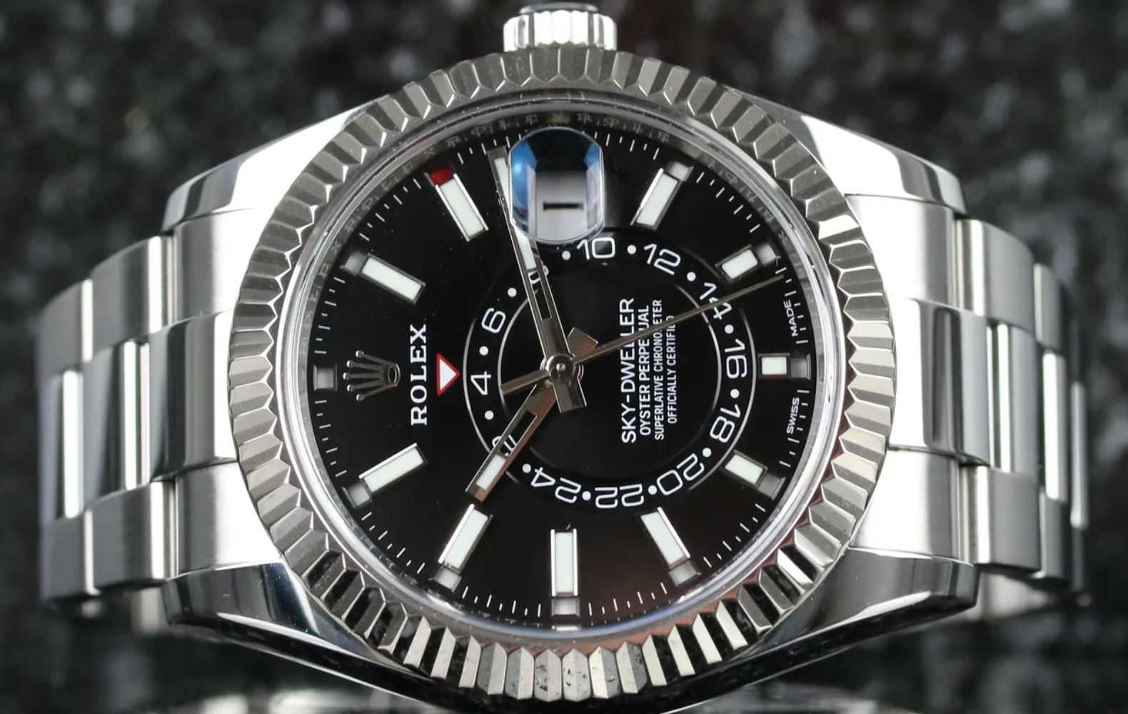 How to set a rolex sky dweller best sale