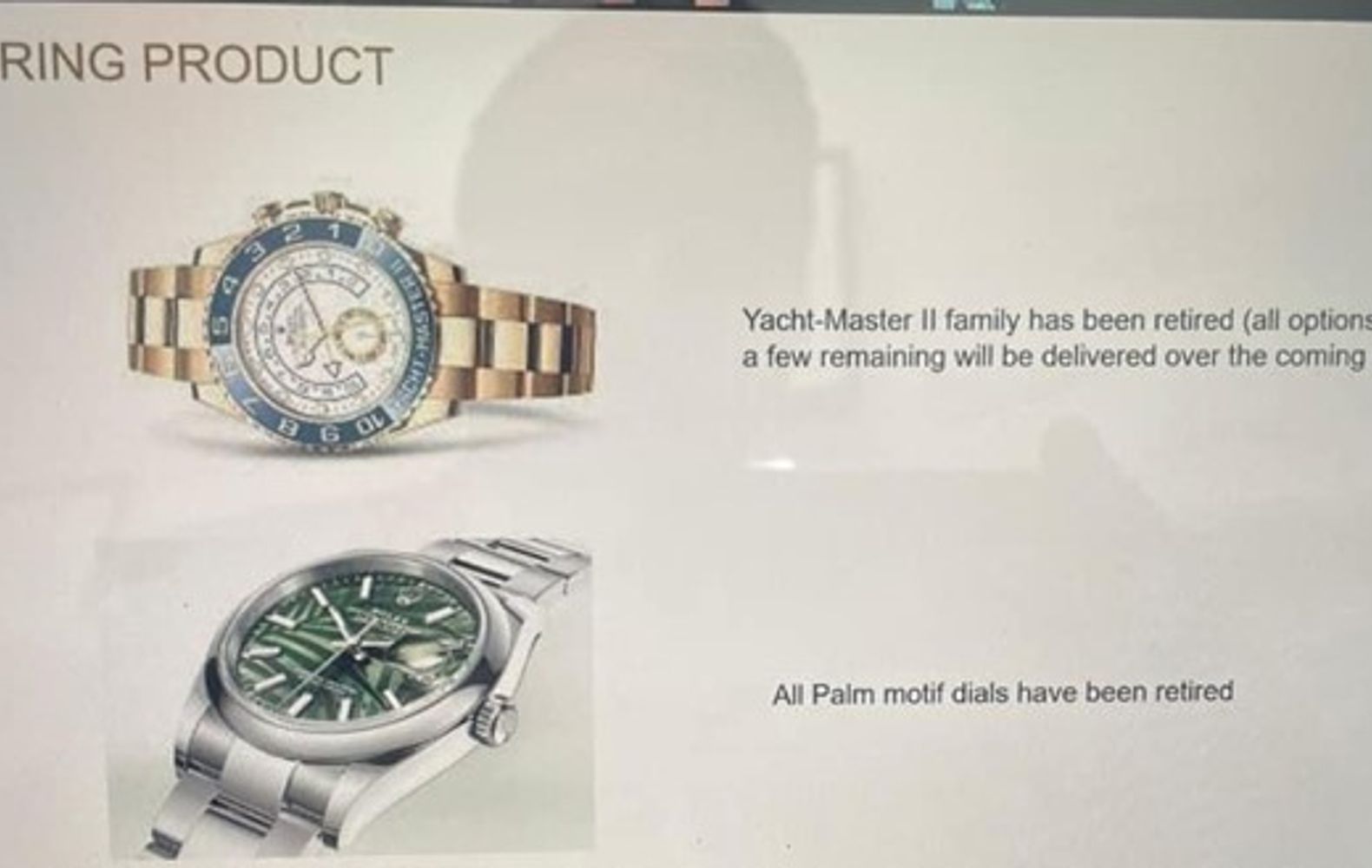 yacht master discontinued
