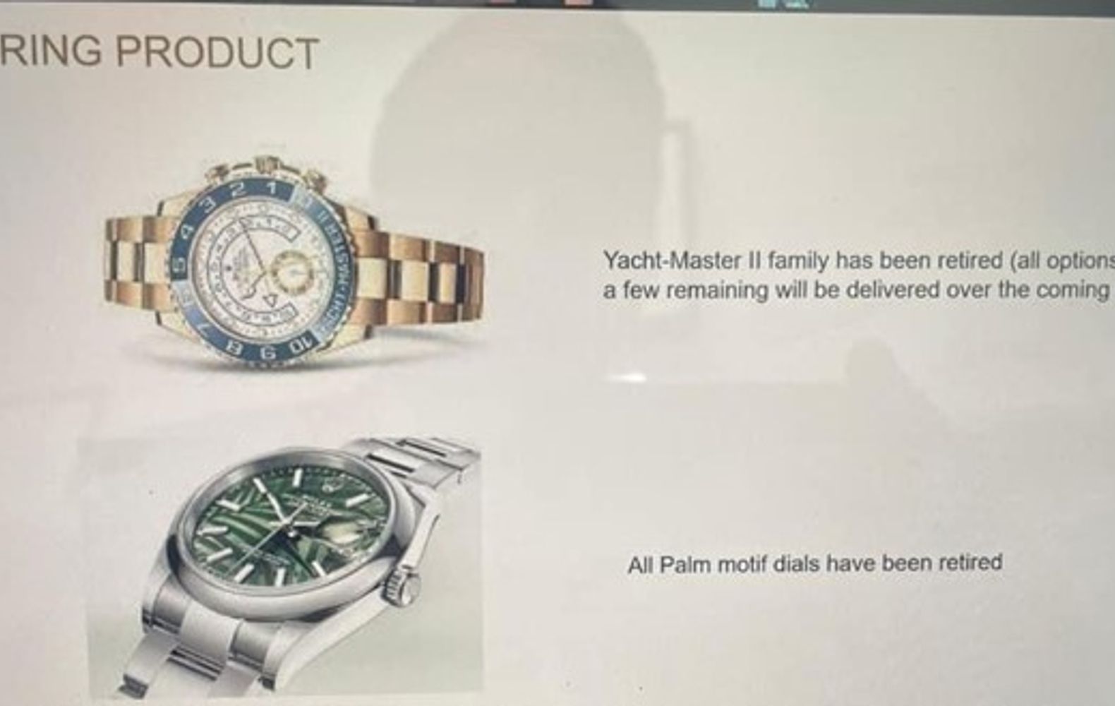 Rolex yacht shop master discontinued