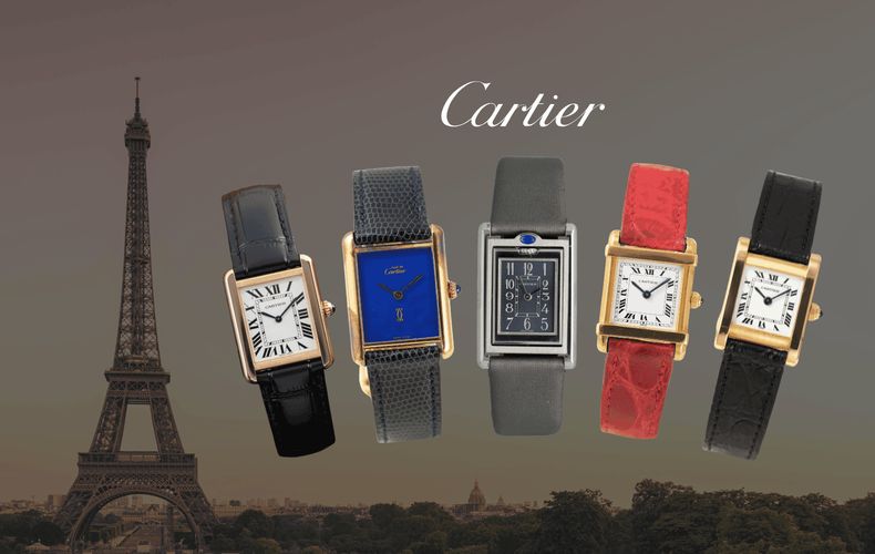 Coleção Cartier Tank: 14 Modelos que Marcaram um Século de Relojoaria