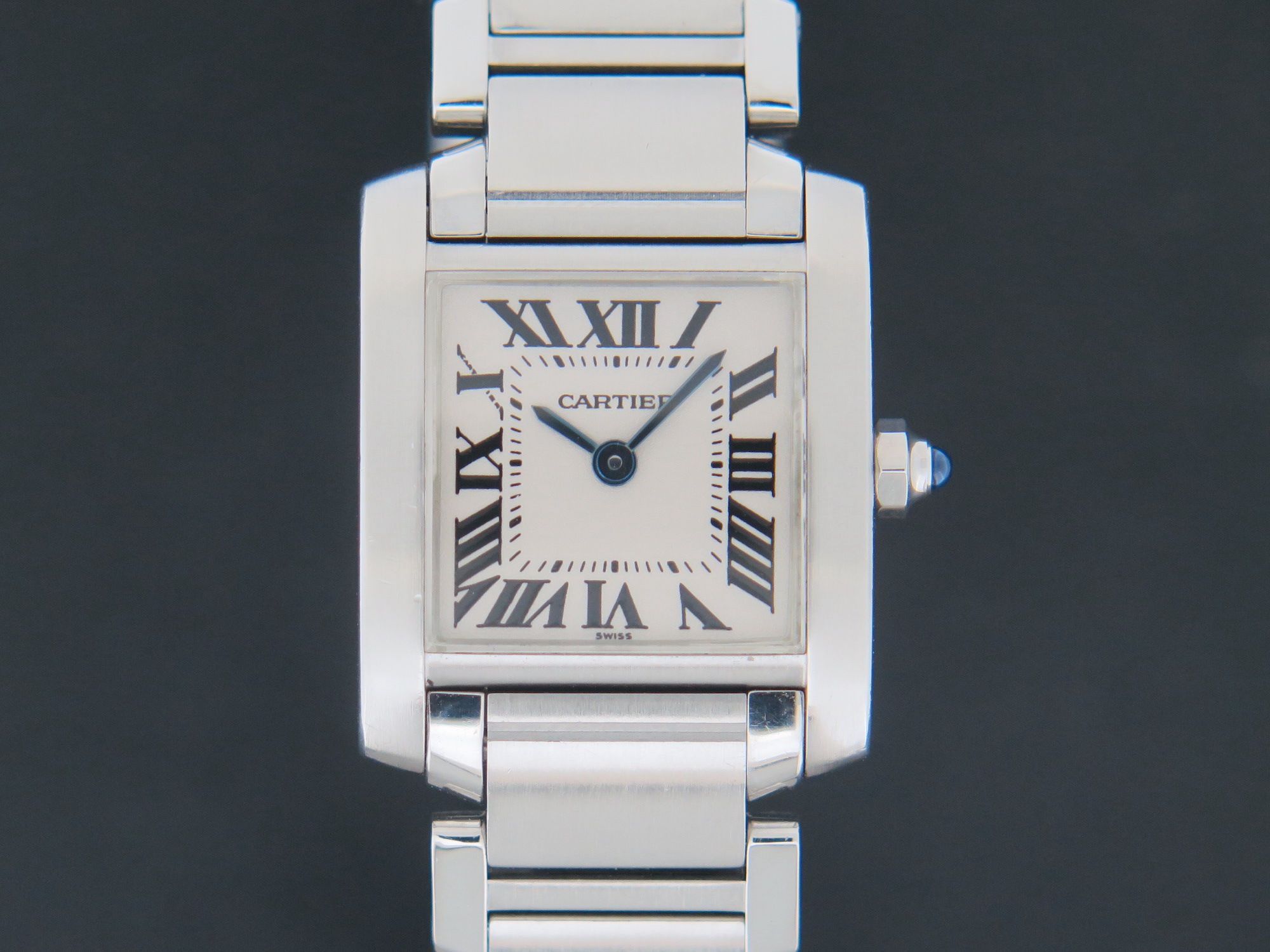 Cartier tank francaise with date best sale