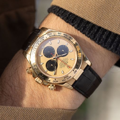 Wrist Rolex Daytona Caoutchouc Rolex Rubber B Strap For Rose Gold