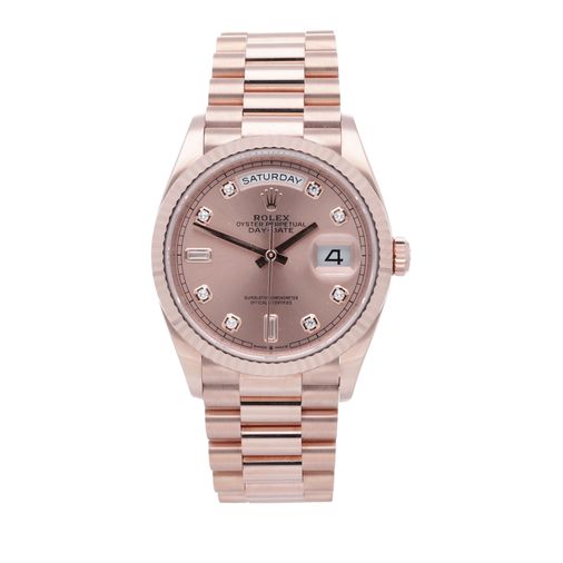 Rose Gold Old Womens Rolex Rolex Day-Date 6612 Pink Gold
