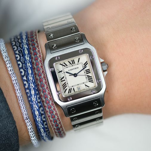 Cartier Santos Galbee Cartier Uhr Damen Alt Gebrauchte Cartier