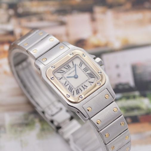 Watch Reloj Cartier Cuadrado Cartier Santos Dumont 18k Oro Rosa