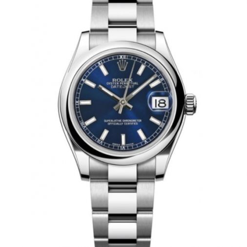 Oro Blanco Datejust Azul Lady Datejust Rolex Mujer Esfera Azul