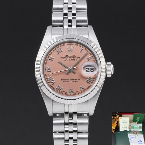 rolex mujer esfera rosa
