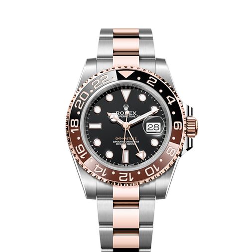 Rolex Gmt Master Rose Stahl Rolex GMT Master II Rootbeer Stahl