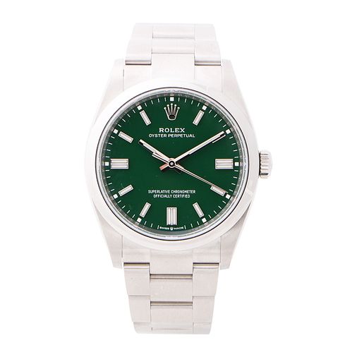 Rolex oyster perpetual 2025 green dial price