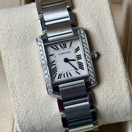 Cartier vintage Tank Francaise Diamond SM