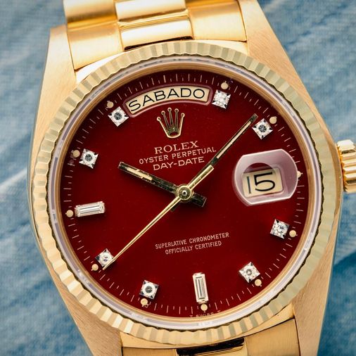 Daytona Gold Rolex Daytona Rotes Zifferblatt Cosmograph Daytona