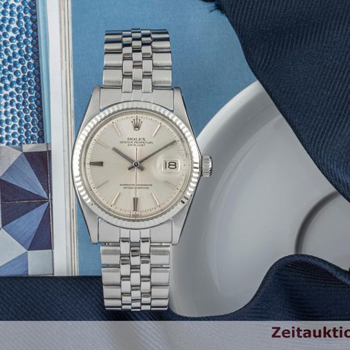 rolex datejust all silver