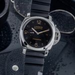 Panerai Luminor Marina 1950 3 Days Automatic PAM00359 (Onbekend (willekeurig serienummer)) - Zwart wijzerplaat 44mm Staal (3/8)