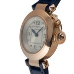 Cartier Pasha WJ124028, 3133 (Unknown (random serial)) - Silver dial 27 mm Yellow Gold case (6/8)