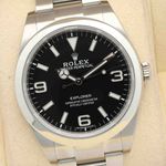 Rolex Explorer 214270 (2019) - Black dial 39 mm Steel case (1/8)