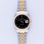 Rolex Datejust 36 16233 (1995) - Zwart wijzerplaat 36mm Goud/Staal (3/8)