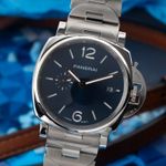 Panerai Luminor Due PAM01124 (Onbekend (willekeurig serienummer)) - Blauw wijzerplaat 42mm Staal (3/8)