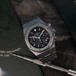 Audemars Piguet Royal Oak Chronograph 25860ST.OO.1110ST.02 (2002) - Blue dial 39 mm Steel case (8/8)