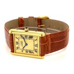 Cartier Tank 681006 (1990) - Champagne dial 23 mm Gold/Steel case (5/8)