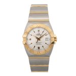 Omega Constellation Double Eagle 1203.30.00 (2007) - Silver dial 38 mm Gold/Steel case (1/6)