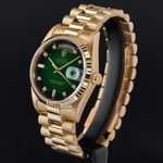 Rolex Day-Date 36 18238 (1989) - Green dial 36 mm Yellow Gold case (4/8)