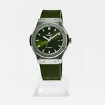 Hublot Classic Fusion 565.NX.8970.RX (2025) - Green dial 38 mm Titanium case (1/1)