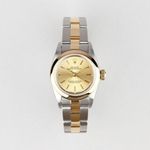 Rolex Oyster Perpetual 67193 (Onbekend (willekeurig serienummer)) - Champagne wijzerplaat 26mm Goud/Staal (1/7)