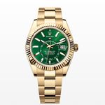 Rolex Sky-Dweller 336938 (2025) - Groen wijzerplaat 42mm Geelgoud (1/1)