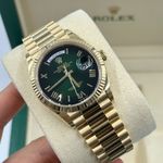 Rolex Day-Date 36 128238 (2024) - Green dial 36 mm Yellow Gold case (4/8)