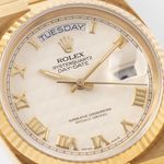 Rolex Day-Date Oysterquartz 19018 (1901) - Wit wijzerplaat 36mm Geelgoud (4/8)