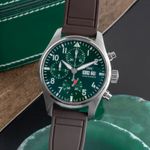 IWC Pilot Chronograph IW388103 (Unknown (random serial)) - Green dial 41 mm Steel case (3/8)