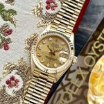 Rolex Lady-Datejust 69178 (1988) - Gold dial 26 mm Yellow Gold case (1/8)