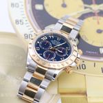 Rolex Daytona 116523 (Unknown (random serial)) - Blue dial 40 mm Gold/Steel case (5/8)