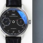 IWC Portuguese Automatic IW500109 (2016) - Zwart wijzerplaat 42mm Staal (5/8)