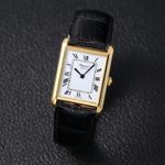 Chopard Tank 2012 (1980) - White dial 33 mm Yellow Gold case (1/8)