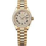 Rolex Lady-Datejust 279138RBR (2025) - Diamant wijzerplaat 28mm Geelgoud (1/1)