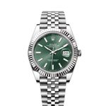 Rolex Datejust 41 126334 (2023) - Groen wijzerplaat 41mm Staal (1/8)