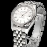 Rolex Lady-Datejust 179174 (2006) - Zilver wijzerplaat 26mm Staal (7/8)