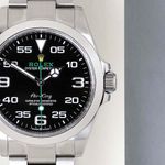 Rolex Air-King 126900 (2024) - Zwart wijzerplaat 40mm Staal (5/8)