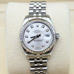 Rolex Lady-Datejust 179174 (2006) - Zilver wijzerplaat 26mm Staal (3/8)