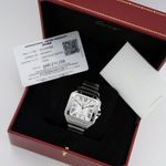 Cartier Santos WSSA0018 (2026) - Zilver wijzerplaat 40mm Staal (5/5)