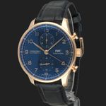 IWC Portuguese Chronograph IW371614 (2024) - Blue dial 41 mm Red Gold case (1/8)