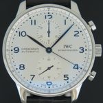 IWC Portuguese Chronograph IW371446 (2019) - Silver dial 41 mm Steel case (2/4)