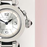 Cartier Pasha 2973 (2012) - Silver dial 27 mm Steel case (5/7)