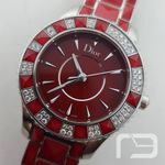 Dior Christal CD143114M001 (2024) - Rood wijzerplaat 33mm Staal (1/8)