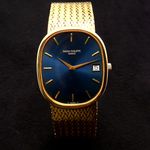 Patek Philippe Golden Ellipse 3605/1 (1979) - Blue dial 38 mm Yellow Gold case (5/6)