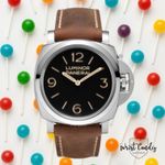 Panerai Luminor 1950 PAM00372 (2012) - Zwart wijzerplaat 47mm Staal (1/8)