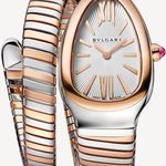 Bulgari Serpenti 103708 (2025) - Wit wijzerplaat 35mm Goud/Staal (1/1)