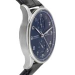 IWC Portuguese Chronograph IW371606 (Unknown (random serial)) - Blue dial 41 mm Steel case (7/8)