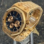 Audemars Piguet Royal Oak Chronograph 26331OR.OO.1220OR.01 (2018) - Blauw wijzerplaat 41mm Roségoud (7/8)